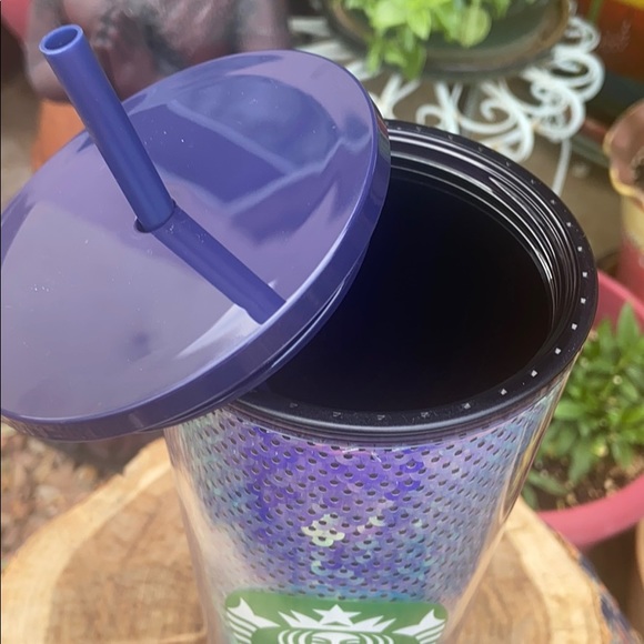New Starbucks Iriidescent Mermaid Sequin Venti Tumbler / Cold Cup - Picture 5 of 10